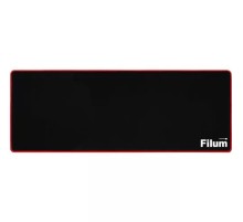 Filum FL-MP-XL-GAME Коврик игровой для мыши, серия- Bulldozer,  черный, оверлок, размер “XL”- 900*450*3 мм, ткань+резина.