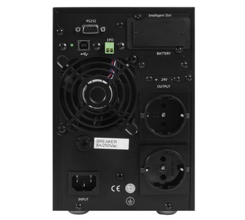 ИБП POWERMAN Online 1000, LCD, двойного преобразования, 1000ВА, 900Вт, 4 штуки IEC320 С13 с резервным питанием, USB, RS232, слот SNMP, разъем EPO, батарея 12В 9Ач 2 шт., 1 кабель для нагрузки C13/C14, 144 х 209 х 293 мм., 9.16кг. POWERMAN POWERMAN Online ИБП POWERMAN Online 1000, LCD, двойного преобразования, 1000ВА, 900Вт, 4 штуки IEC320 С13 с резервным питанием, USB, RS232, слот SNMP, разъем EPO, батарея 12В 9Ач 2 шт., 1 кабель для нагрузки C13/C14, 144 х 209 х 293 мм., 9.16кг. POWERMAN POWERMAN Online