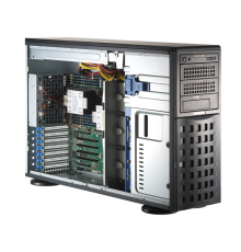 Серверная платформа Supermicro SuperServer Tower SYS-741P-TRT noCPU(2)4rd Gen Xeon Scalable/TDP 300W/no DIMM(16)/ SATARAID HDD(8)LFF/2xM.2 NVMe 6xFH/2x10GbE/2x1200W (SYS-741P-TRT)