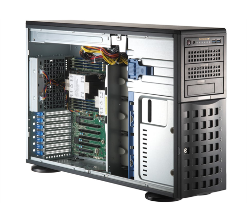 Серверная платформа Supermicro SuperServer Tower SYS-741P-TRT noCPU(2)4rd Gen Xeon Scalable/TDP 300W/no DIMM(16)/ SATARAID HDD(8)LFF/2xM.2 NVMe 6xFH/2x10GbE/2x1200W (SYS-741P-TRT) Серверная платформа Supermicro SuperServer Tower SYS-741P-TRT noCPU(2)4rd Gen Xeon Scalable/TDP 300W/no DIMM(16)/ SATARAID HDD(8)LFF/2xM.2 NVMe 6xFH/2x10GbE/2x1200W (SYS-741P-TRT)
