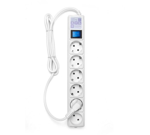 Сетевой фильтр Powercube SPG(5+1)-16B-1,9М-WHITE 1.9м (6 розеток) белый (коробка)