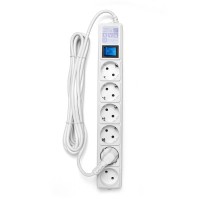 Сетевой фильтр Powercube SPG(5+1)-16B-5М-WHITE 5м (6 розеток) белый (коробка)
