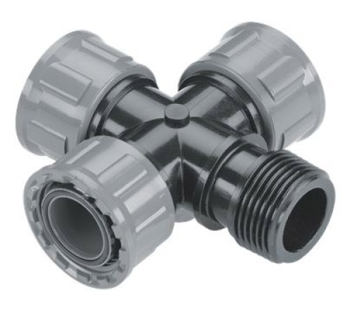 Крестовина Gardena PRO Д.вх.1" Д.вых.1" (в компл.:5 предметовпред.) (02750-20.000.00) Крестовина Gardena PRO Д.вх.1" Д.вых.1" (в компл.:5 предметовпред.) (02750-20.000.00)