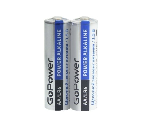 Батарейка GoPower LR6 AA Shrink 2 Alkaline 1.5V (2/40/800) коробка (40 шт.) GoPower LR6 AA Shrink 2 Alkaline 1.5V (00-00015599)