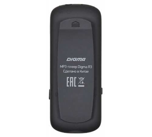Плеер Flash Digma R3 8Gb черный/0.8"/FM/microSDHC/clip
