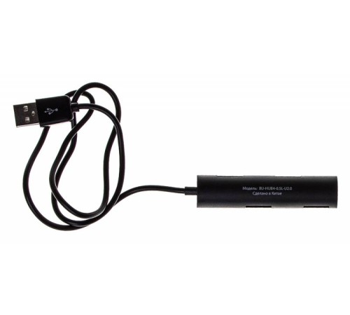Разветвитель USB 2.0 Buro BU-HUB4-0.5R-U2.0 4порт. черный Разветвитель USB 2.0 Buro BU-HUB4-0.5R-U2.0 4порт. черный