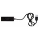 Разветвитель USB 2.0 Buro BU-HUB4-0.5L-U2.0 4порт. черный