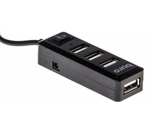 Разветвитель USB 2.0 Buro BU-HUB4-0.5L-U2.0 4порт. черный Разветвитель USB 2.0 Buro BU-HUB4-0.5L-U2.0 4порт. черный