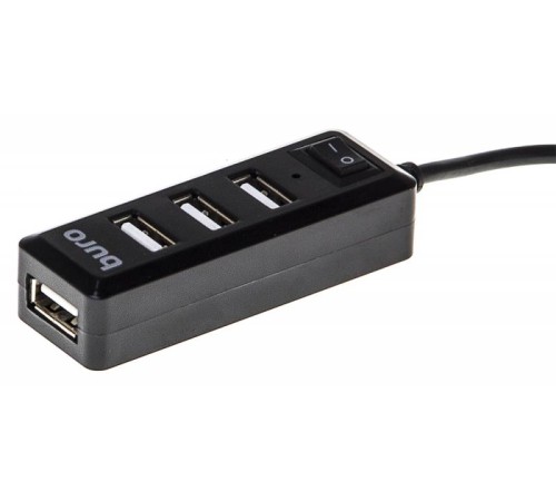 Разветвитель USB 2.0 Buro BU-HUB4-0.5L-U2.0 4порт. черный Разветвитель USB 2.0 Buro BU-HUB4-0.5L-U2.0 4порт. черный