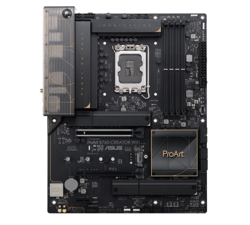 Материнская плата ASUS PROART B760-CREATOR WIFI, LGA1700, B760, 4*DDR5, HDMI+DP, 4xSATA3 + RAID, 3xM2, Audio, Gb LAN, USB 3.2, USB 2.0, ATX; 90MB1FY0-M0EAY0 (PROART B760-CREATOR WIFI)