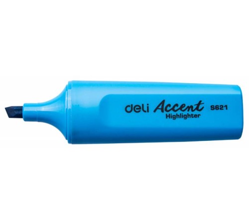 Текстовыделитель Deli Accent ES621BLUE Delight скошенный пиш. наконечник 1-5мм синий