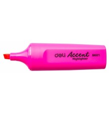 Текстовыделитель Deli Accent ES621PINK Delight скошенный пиш. наконечник 1-5мм розовый