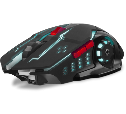 Игровая мышь SVEN RX-G930W (бесшумн. кл., 5+1кл. 800-2400 DPI, ST, подсв., игров. упак)