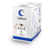 Cabeus FTP-4P-Cat.5e-SOLID-LSZH Кабель витая пара экранированная FTP (F/UTP), категория 5e, 4 пары (24 AWG), экран - фольга, LSZH, нг(А)-HF, 305 м (FTP-4P-Cat.5e-SOLID-LSZH)