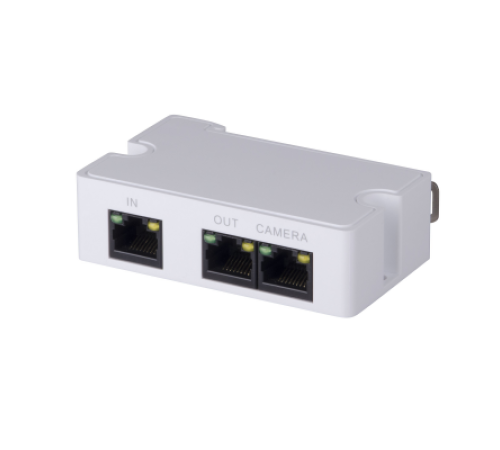 DAHUA PFT1300 Удлинитель PoE, 1 RJ45 (вход), 1 RJ45 (выход на удлинитель), 1 RJ45 (выход на IP-видеокамеру)