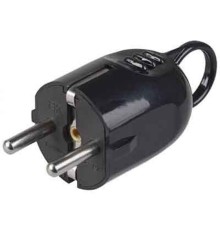 Iek EVP12-16-01-K02 ВПу12-02-Ст Вилка разборная угловая с з/к с кольцом 16А черная