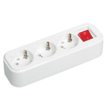 Iek KYP11-16-03-00-ZK Розетка переносная разб. с выкл. К03В 3 места CLASSIC IEK