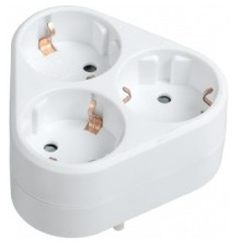 Iek WTP10-16-03-Z-K01 Тройник Т-01/03 3 места 2P+PE 16А треугольный белый