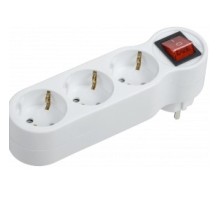 Iek WTP10-16-03-ZK-K01 Тройник Т-01/03В 3 места 2P+PE 16А с выкл. белый