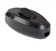 Iek EVB10-K02-10 ВБ-01Ч Выключатель одноклавишный разборный для бра, черный IEK