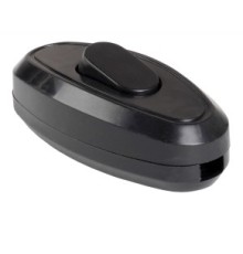 Iek EVB10-K02-10 ВБ-01Ч Выключатель одноклавишный разборный для бра, черный IEK