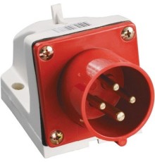 Iek PSR52-032-4 Вилка 524 стац.3Р + РЕ 32А 380В IP44 ИЭК