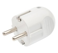 REXANT 16-0732 Вилка Евро прямая с з/к 16А белая