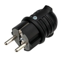 REXANT 111-003 Вилка угловая влагозащищенная, с/з, 16 А, IP44 каучук REXANT