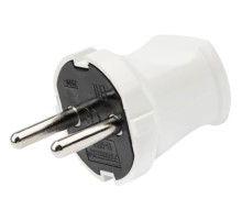 REXANT 11-8933 Вилка прямая без з/к 6А белая