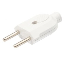 REXANT 11-8946 Вилка прямая без з/к 6А плоская белая