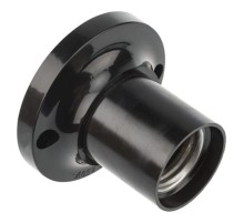 REXANT 11-8818 Патрон карболитовый потолочный Е27 черный, c этикеткой,