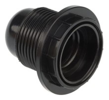 REXANT 11-8816 Патрон карболитовый с кольцом Е27 черный, c этикеткой,