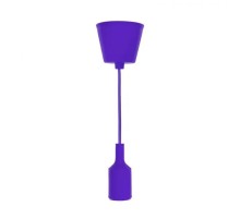 REXANT 11-8887 Патрон E27 силиконовый со шнуром 1 м, фиолетовый