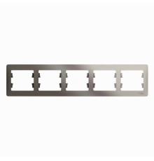 Systeme electric GSL001205 GLOSSA 5-постовая РАМКА, горизонтальная, ПЛАТИНА
