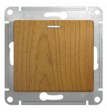 Systeme electric GSL000513 GLOSSA 1-клавишный ВЫКЛЮЧАТЕЛЬ с подсветкой, сх.1а, 10АХ, механизм, ДЕРЕВО ДУБ