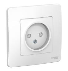 Systeme electric BLNRS000111 BLANCA С/У РОЗЕТКА без заземления со шторками, 16А, 250В, БЕЛЫЙ