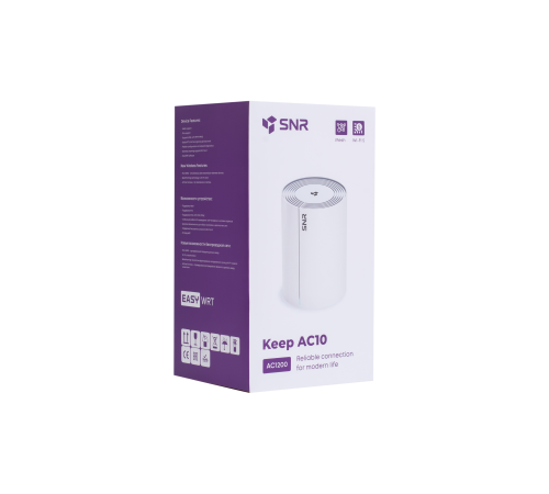 Wi-Fi mesh роутер SNR AC1200, 802.11a/b/g/n/ac, 2xGE RJ45 Wi-Fi mesh роутер SNR AC1200, 802.11a/b/g/n/ac, 2xGE RJ45