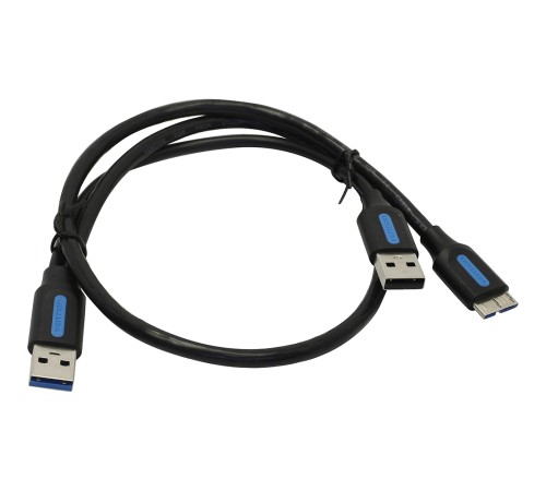 Кабель Vention USB 3.0 AM/micro B, USB 2.0 AM - 0.5м Кабель Vention USB 3.0 AM/Micro-B, USB 2.0 AM - 0.5 м (CQPBD)