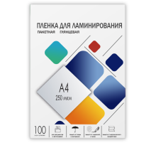 Пленка 216х303 (250 мик) 100 шт. Гелеос Пленка для ламинирования A4, 216х303 (250 мкм) глянцевая 100шт, ГЕЛЕОС [LPA4-250]