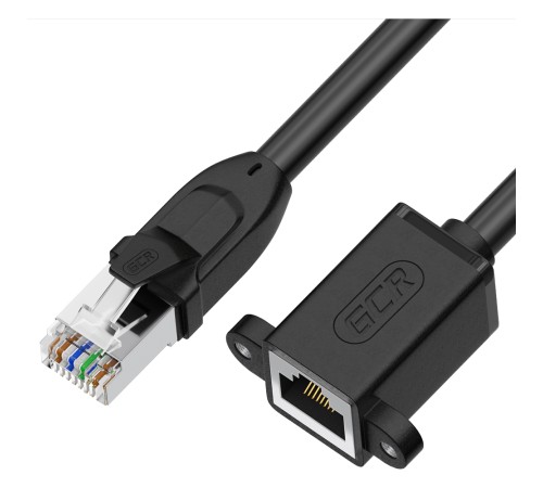 GCR Удлинитель PROF патч-корда прямой 5.0m, FTP медь, кат.6, 24 AWG, крепление под винт, никелированный коннектор, T568B, GCR-53719 Greenconnect GCR-53719 GCR Удлинитель PROF патч-корда прямой 5.0m, FTP медь, кат.6, 24 AWG, крепление под винт, никелированный коннектор, T568B, GCR-53719 Greenconnect GCR-53719