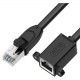 GCR Удлинитель PROF патч-корда прямой 5.0m, FTP медь, кат.6, 24 AWG, крепление под винт, никелированный коннектор, T568B, GCR-53719 Greenconnect GCR-53719