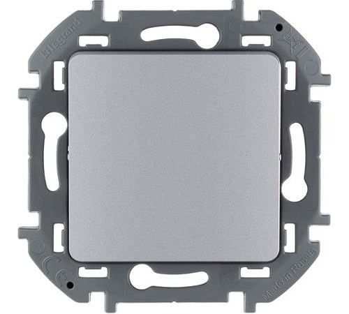 Legrand 673692 Переключатель без фиксации (кнопка) с Н.О./Н.З. контактом - INSPIRIA - 6 A - 250 В~ - алюминий