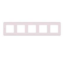 Legrand 673974 Рамка - 5 постов - INSPIRIA - розовый