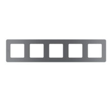 Legrand 673977 Рамка - 5 постов - INSPIRIA - дымчатый