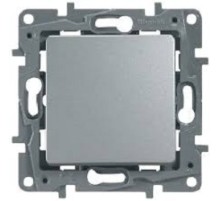 Legrand 672414 Выключатель без фиксации (кнопка) с Н.О./Н.З. контактом - Etika Plus - 6 A - 250 В~ - алюминий