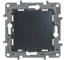 Legrand 672615 Выключатель/переключатель с подсветкой - Etika Plus - 10 A - 250 В~ - антрацит