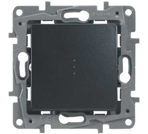 Legrand 672615 Выключатель/переключатель с подсветкой - Etika Plus - 10 A - 250 В~ - антрацит Legrand 672615 Выключатель/переключатель с подсветкой - Etika Plus - 10 A - 250 В~ - антрацит