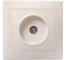 Iek EAK10-K33-DM РТВ10-ККм Розетка 1местн. телевиз. КВАРТА (кремовый)
