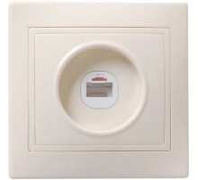 Iek ETK10-K33-DM РТ10-ККм Розетка 1местн. телефонная КВАРТА (кремовый)