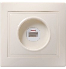 Iek ETK10-K33-DM РТ10-ККм Розетка 1местн. телефонная КВАРТА (кремовый)